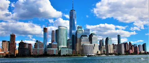 Vue sur la skyline de New-York