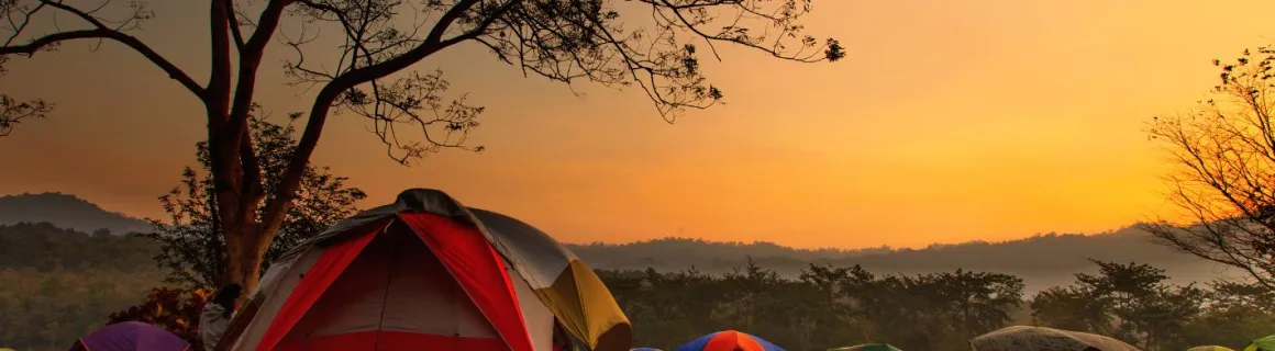 camping écologique tentes dans la nature