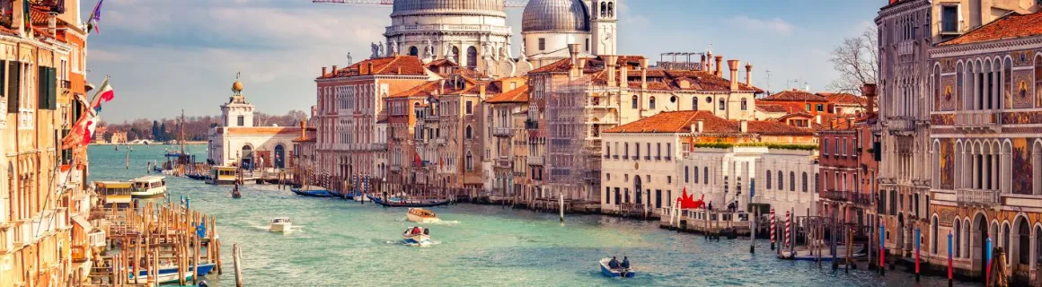 Vue de la ville de Venise et de ses canaux