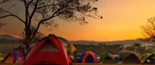 camping écologique tentes dans la nature